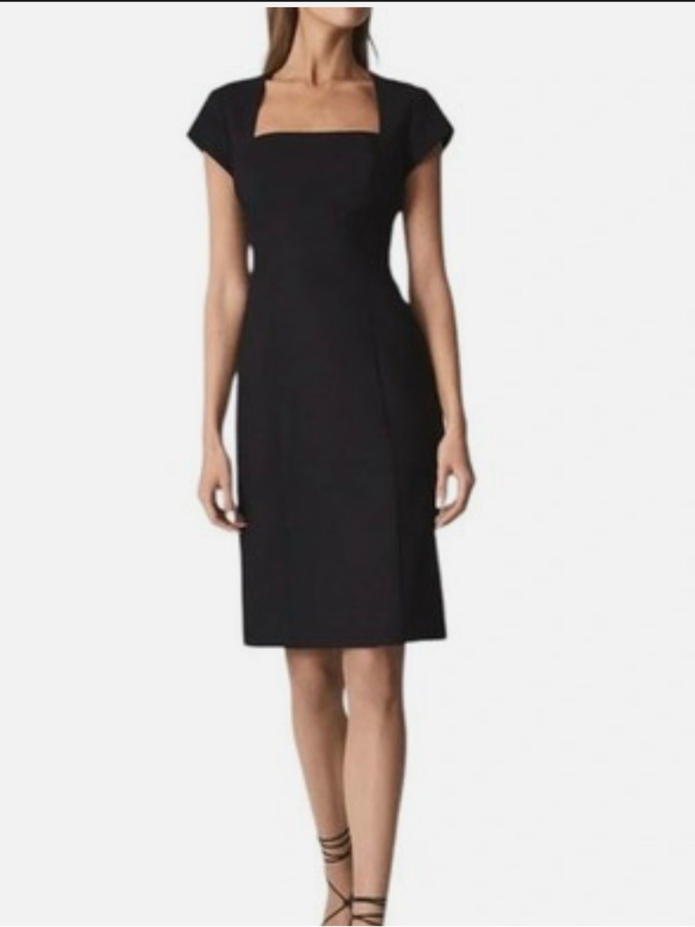 Banana Republic Womens Square Neck Sheath Dress 10